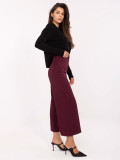 Elegant Wide-Leg Pants in Burgundy