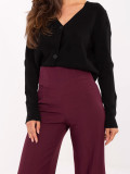 Elegant Wide-Leg Pants in Burgundy