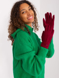 Stylish Gloves in Burgundy