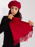 Burgundy Knit Scarf