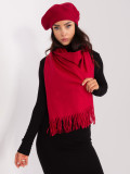 Burgundy Knit Scarf