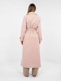 Elegant transitional coat in dark pink