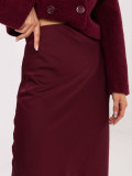 Elegant burgundy maxi skirt