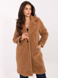 Stylish camel coat with lining