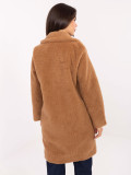 Stylish camel coat with lining