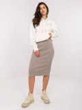 Midi Skirt in Beige