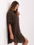 Oversize Dress with 3/4 Sleeves