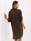 Oversize Dress with 3/4 Sleeves