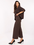 Elegant Brown High-Waisted Pants