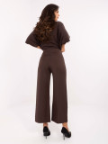Elegant Brown High-Waisted Pants