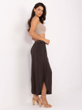 Elegant Palazzo Pants in Dark Brown