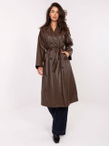 Women's transitional coat in dark brown