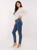 Women's skinny jeans in dark blue