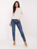 Women's skinny jeans in dark blue