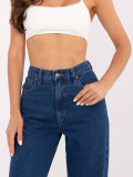 Stylish Wide Leg Jeans in Dark Blue