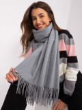 Dark Gray Solid Scarf