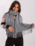 Dark Gray Solid Scarf