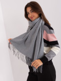 Dark Gray Solid Scarf