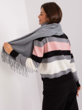 Dark Gray Solid Scarf