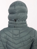 Green Quilted Jacket with Hood