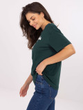 Stylish Dark Green T-Shirt with Print