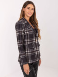 Black Checked Blazer with Lining