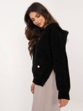 Elegant Black Winter Jacket with Hood