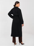 Women's Elegant Black Cashmere Transitional Coat