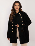 Elegant Black Alpaca Coat