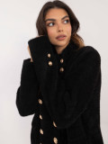 Elegant Black Alpaca Coat