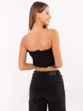 Elegant Black Top with Ruffles