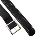 Elegant Black Belt Made of Eco-Leather