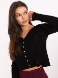Elegant Black Sweater with V-Neck