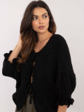 Stylish Black Sweater with 3/4 Sleeves