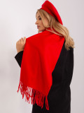 Stylish Wide Red Scarf