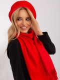 Stylish Wide Red Scarf