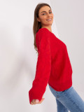 Classic Red Sweater with Pattern