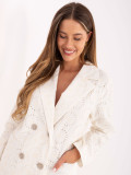 Elegant ecru blazer