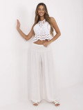 Elegant ecru Palazzo Pants