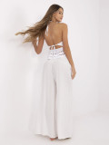 Elegant ecru Palazzo Pants