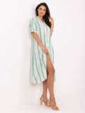 Oversize Summer Dress with V Neckline