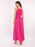 Maxi Dress with Tie in Pink