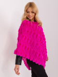 Fuchsia poncho with lining