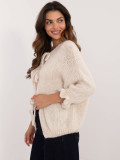 Stylish Light Beige Sweater