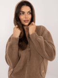 Beige Winter Jacket with Hood