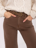 Women's brown straight-leg jeans