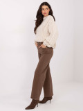 Women's brown straight-leg jeans