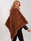 Stylish beige poncho with lining