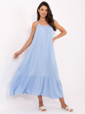Flared Summer Dress in Light Blue