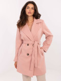 Elegant Transitional Coat in Light Pink